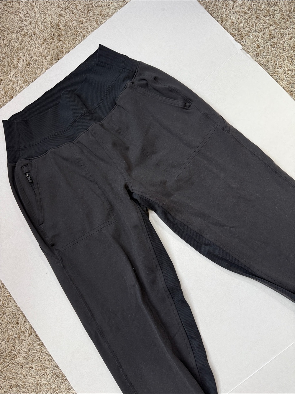 Athleta Jogger Sweatpants High Waisted Black size Womens Small - Picture 4 of 11